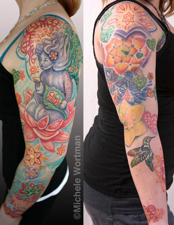 Tattoos - Jenn heart color bodyset - 71363